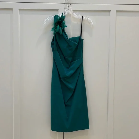 David Meister Dresses | David Meister Green Cocktail Dress | Color: Green | Size: 6 | Mrslulu3's Closet